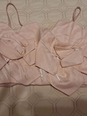 Shein Size Large L Blush Pink Floral Detail Strap Dress Top lot6385